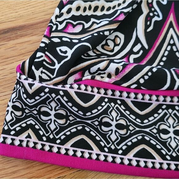 WHBM Printed Halter Blouson Tunic Peplum Top XS - Picture 5 of 6